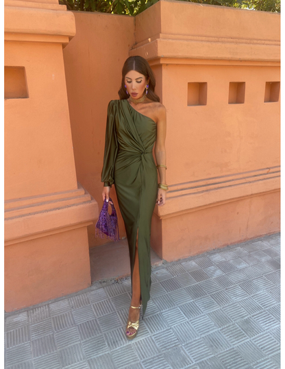 Dames Lange Jurk Lichtgewicht Elegant Zomeravondstijl - Mode Vibes
