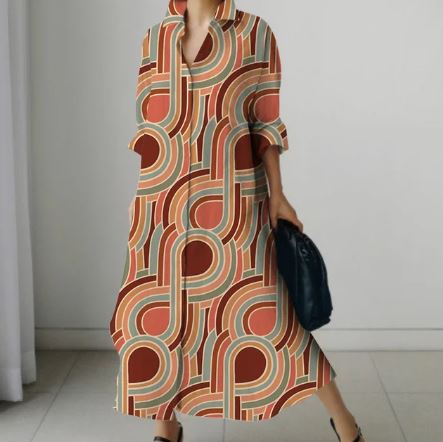 Overhemdjurk Dames Elegante Korte Mouw