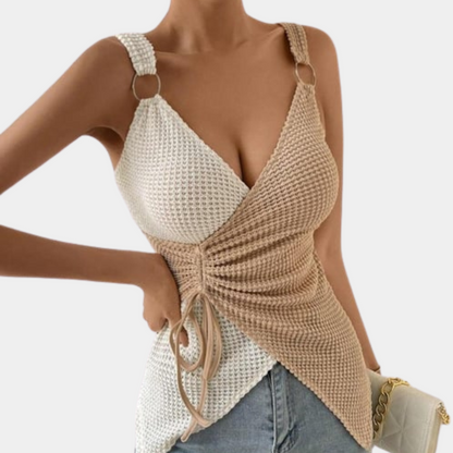 Mouwloze Top voor Vrouw Tijdloos en Stijlvol - Mode Vibes