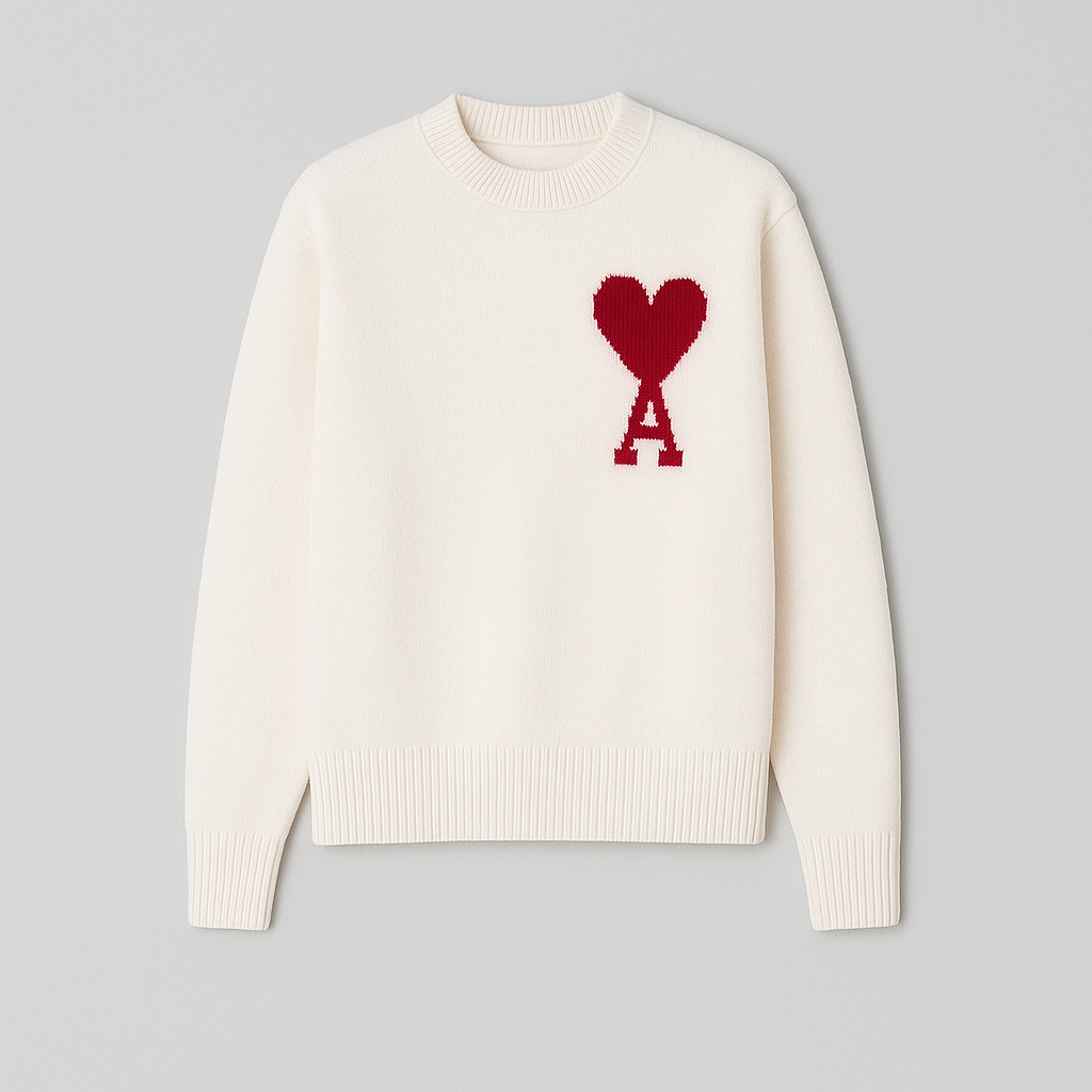 Anely™ Oversized Trui met Hartenaas Motief