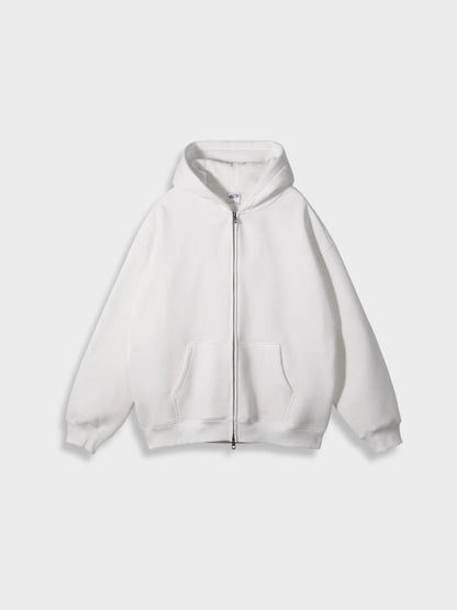 Lange Vest met Rits Oversized Stijl