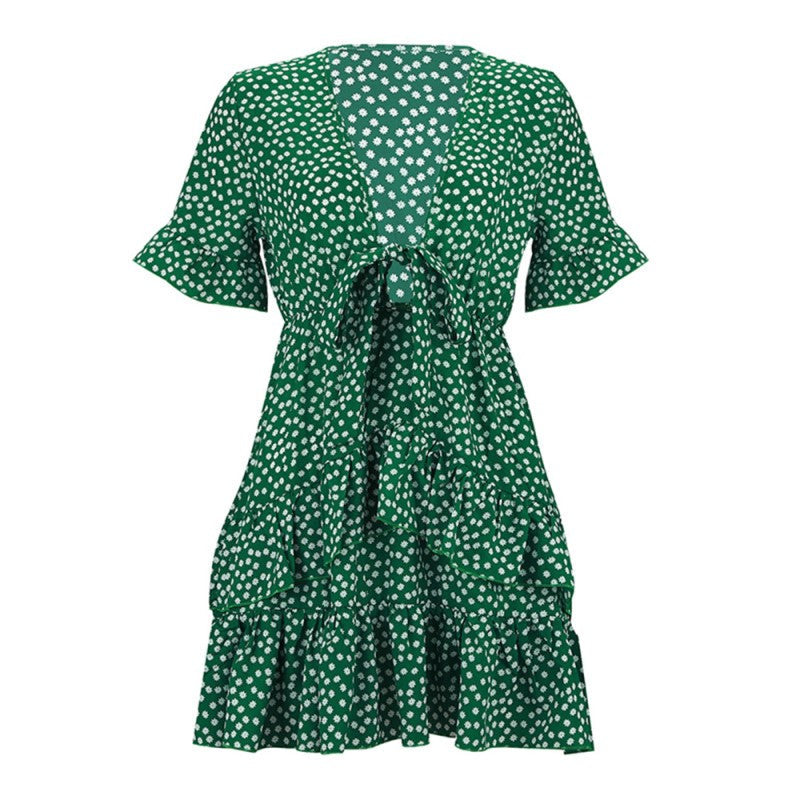 Vrolijk Wikkeljurkje Zomerse Jurk voor Vrouw