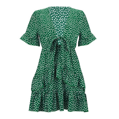 Vrolijk Wikkeljurkje Zomerse Jurk voor Vrouw