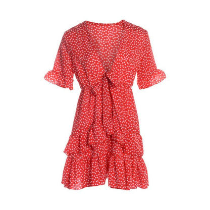 Vrolijk Wikkeljurkje Zomerse Jurk voor Vrouw