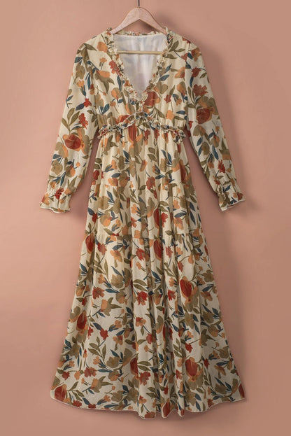 Elegante Maxi Jurk voor Dames Zwart Wilde Stijl