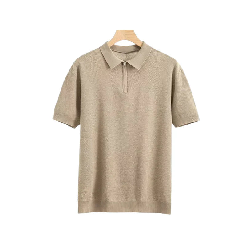 Lange Mouw Poloshirt Mannen Klassiek Comfortabel - Mode Vibes