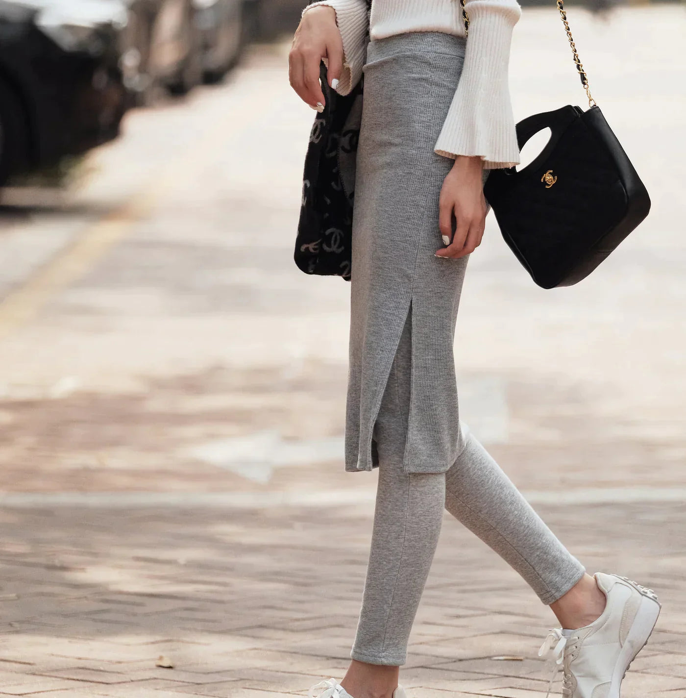 Lange Rok Legging Comfortabele Dame Rokbroek