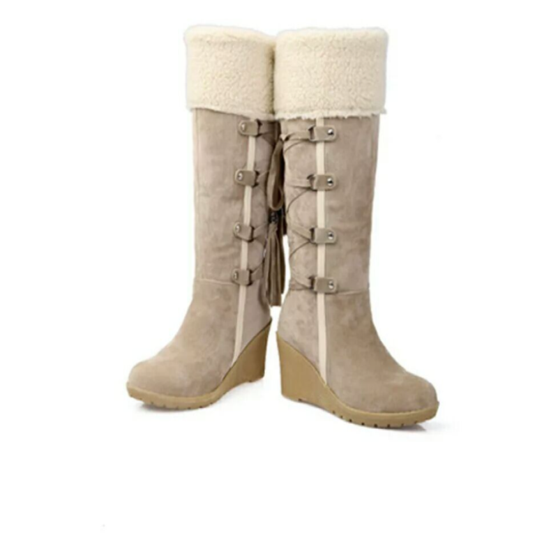 Dames Winterboots met Sleehak Warm en Stijlvol