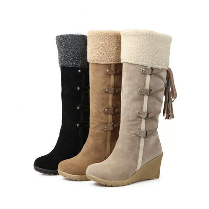 Dames Winterboots met Sleehak Warm en Stijlvol