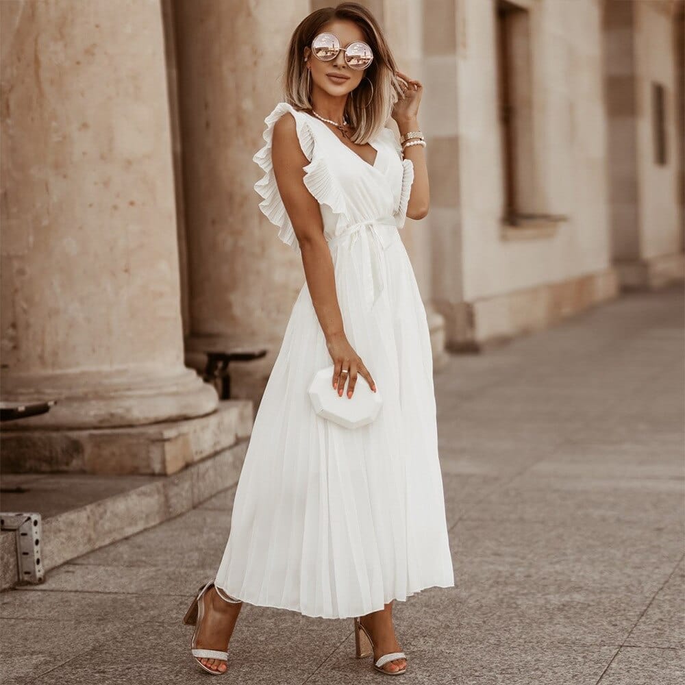 Boho Jurk Aurora met Vlinderprint - Mode Vibes
