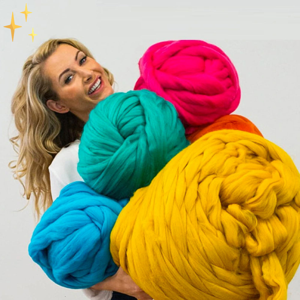 XXL Breigaren 1000g Chunky LuxaWool Zacht Garen voor Breien