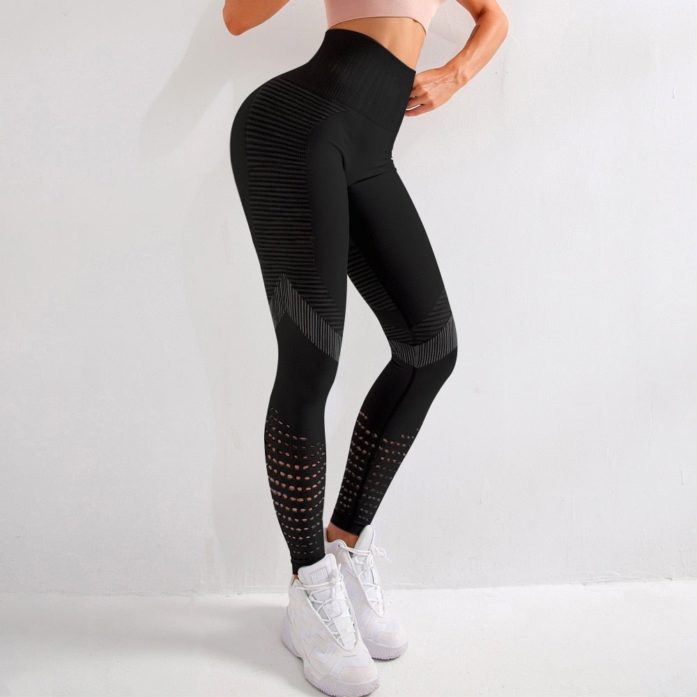Vrouwelijke Fitness Leggings Elastisch en Stijlvol