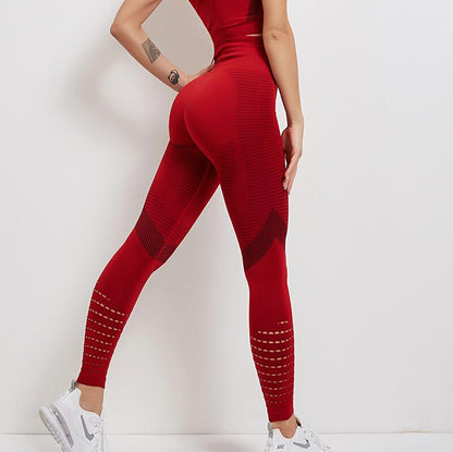 Vrouwelijke Fitness Leggings Elastisch en Stijlvol