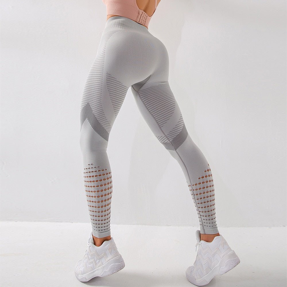 Vrouwelijke Fitness Leggings Elastisch en Stijlvol