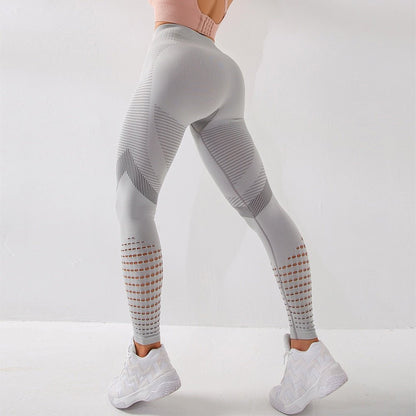 Vrouwelijke Fitness Leggings Elastisch en Stijlvol