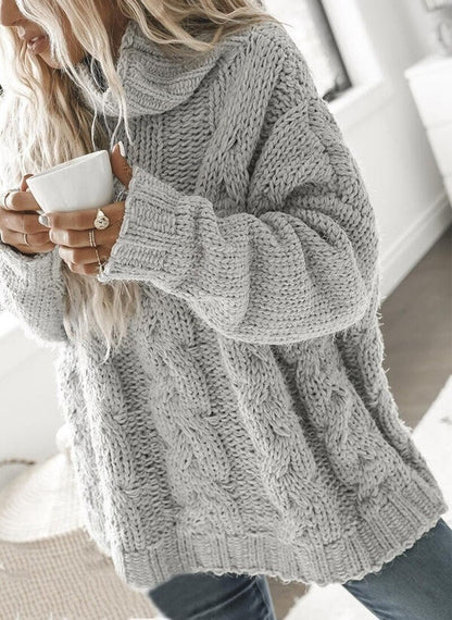 WinterGlans Sweater met Hoge Kraag