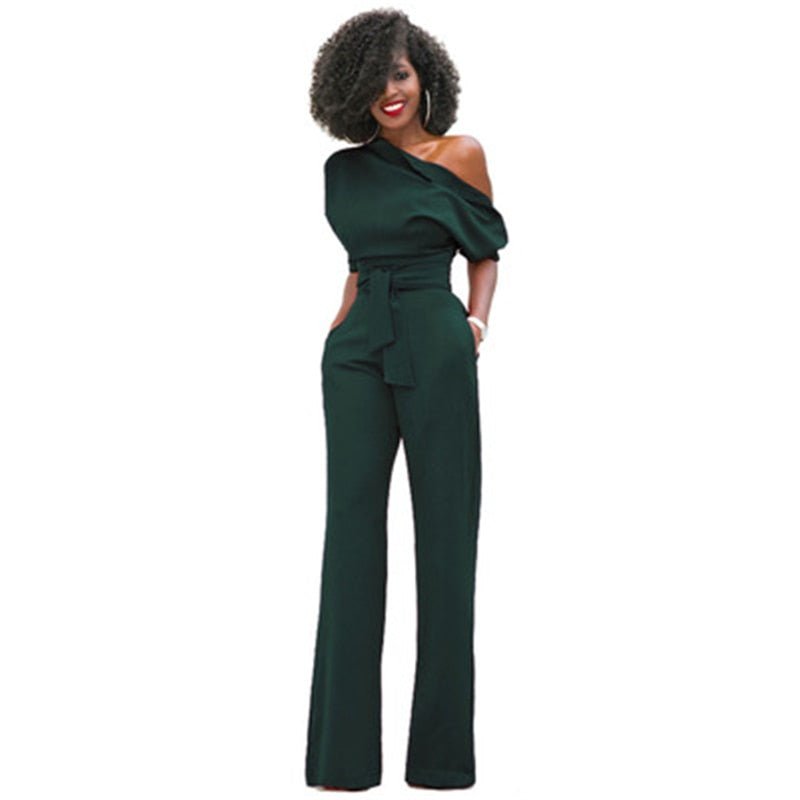 Dames Jumpsuit Comfortabel Zwart Elegante Avondkleding