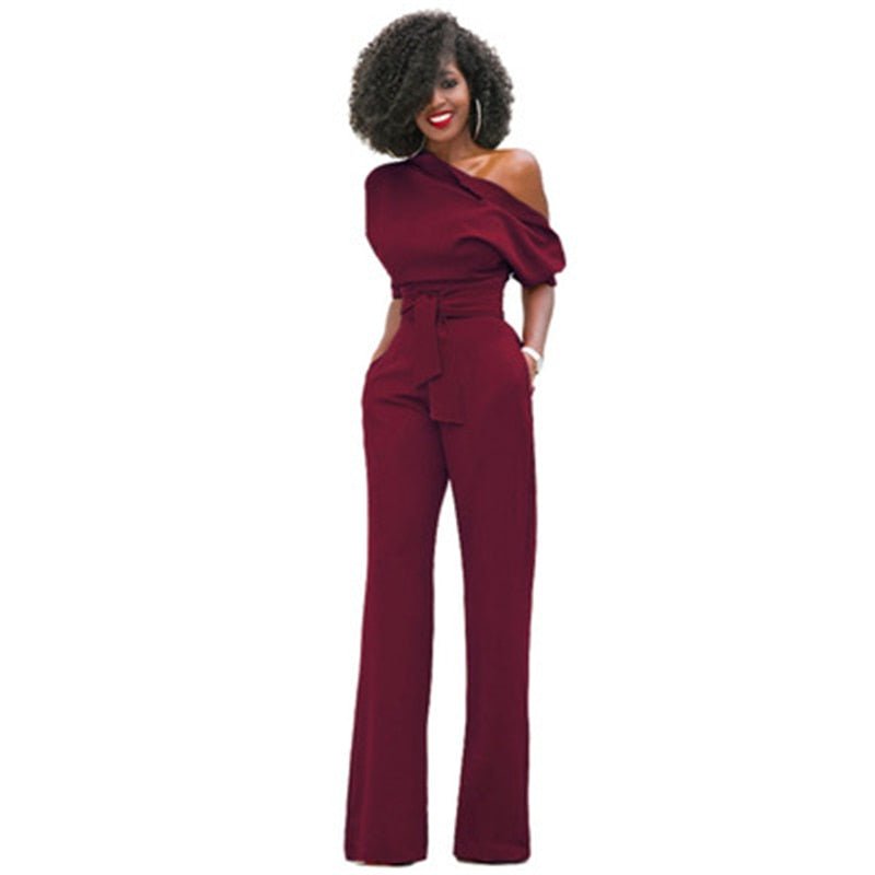 Dames Jumpsuit Comfortabel Zwart Elegante Avondkleding