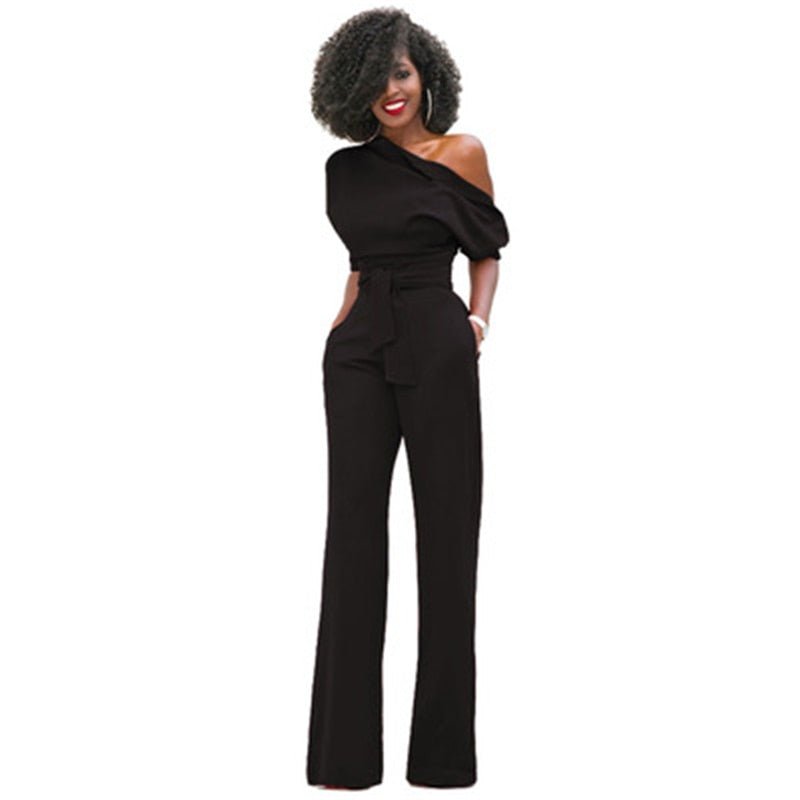 Dames Jumpsuit Comfortabel Zwart Elegante Avondkleding