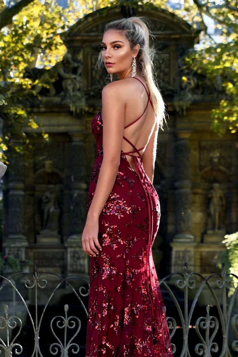 Women's Sequin Maxi Dress – Elegant, Fitted & Floor-Length Gown for Formal Events