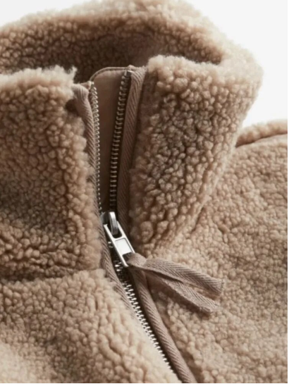 Dames Oversized Teddy Fleece Jas – Zacht & Warm