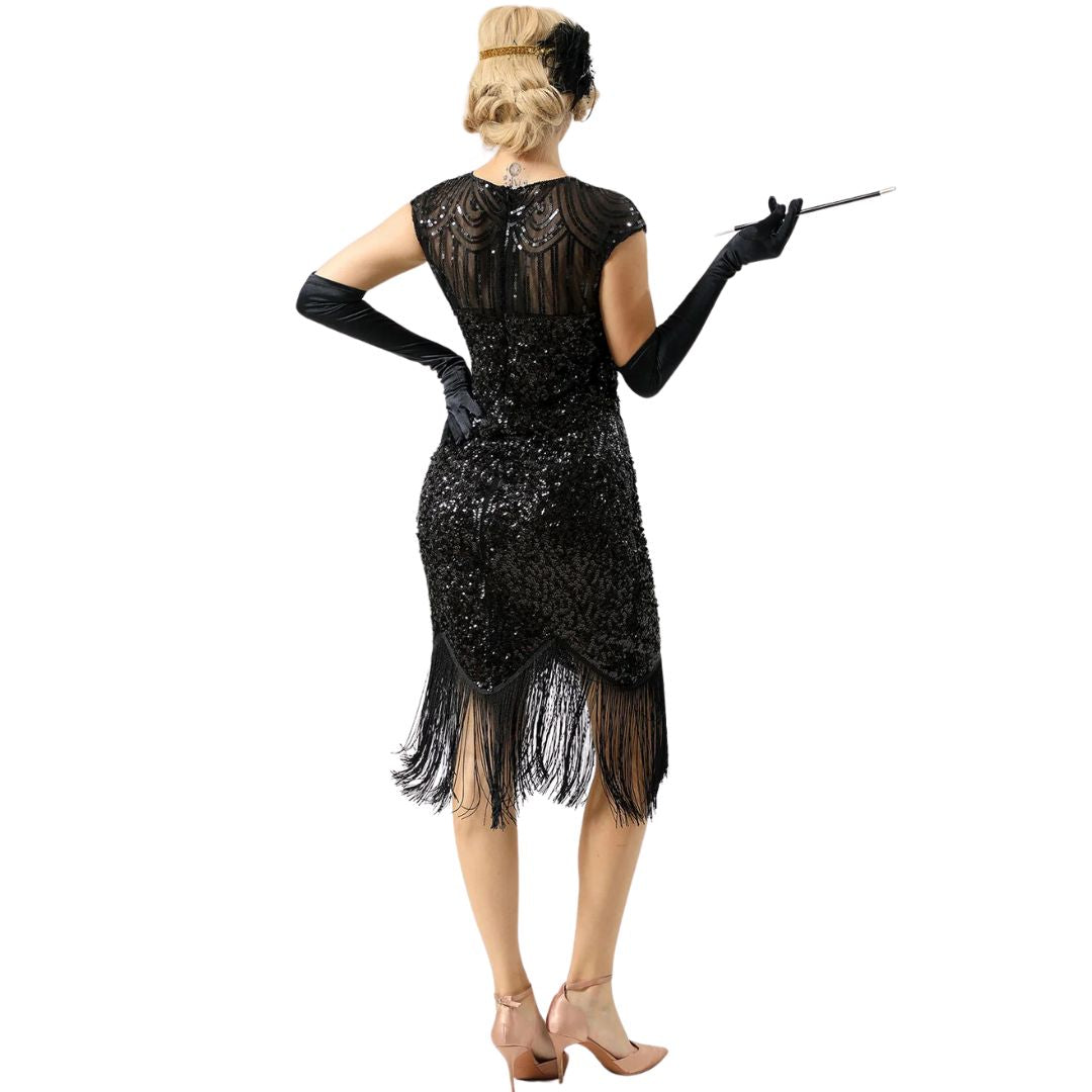 Art Deco Jurk Jaren 20 Stijl Glitter