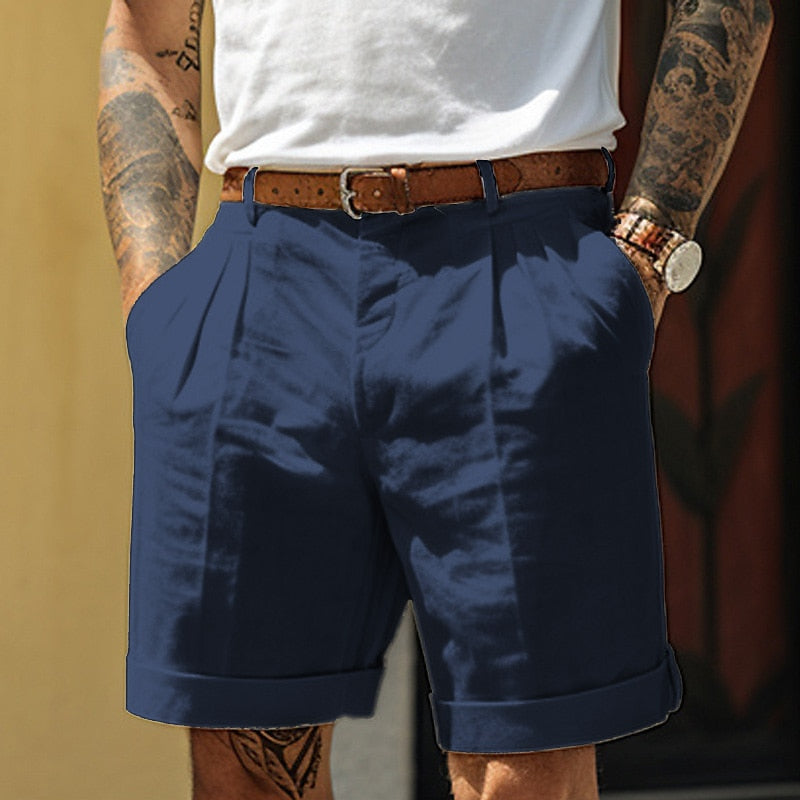 Klassieke Linnen-Katoenen Heren Shorts – Egon