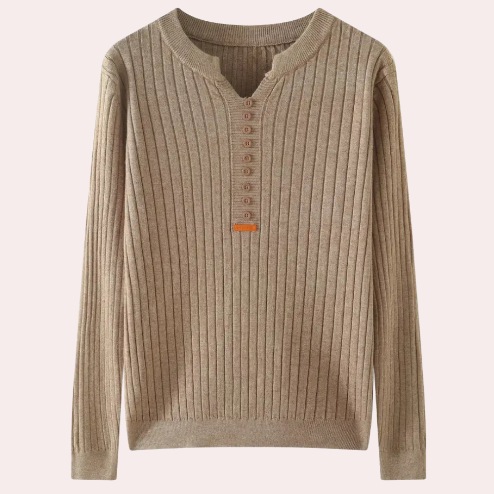 Dames Trui V-hals met Knoopjes Marit Stijl