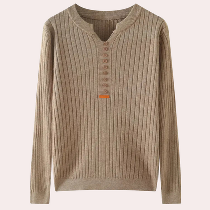 Dames Trui V-hals met Knoopjes Marit Stijl