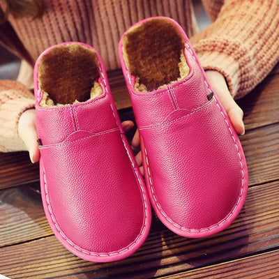Leren Herenpantoffels Waterdicht en Warm