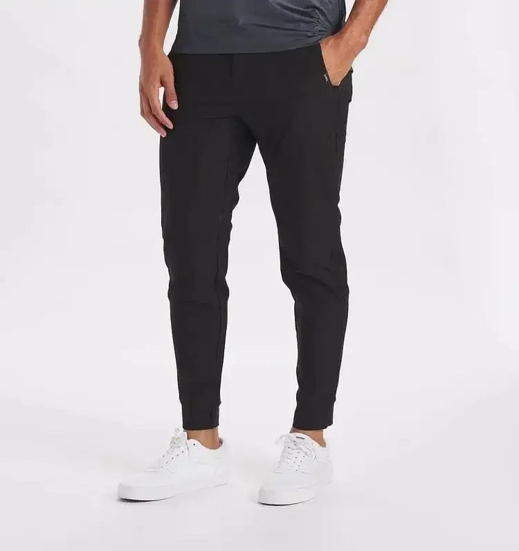 Chino Jogger Heren Slim Fit Broek Olivier - Mode Vibes