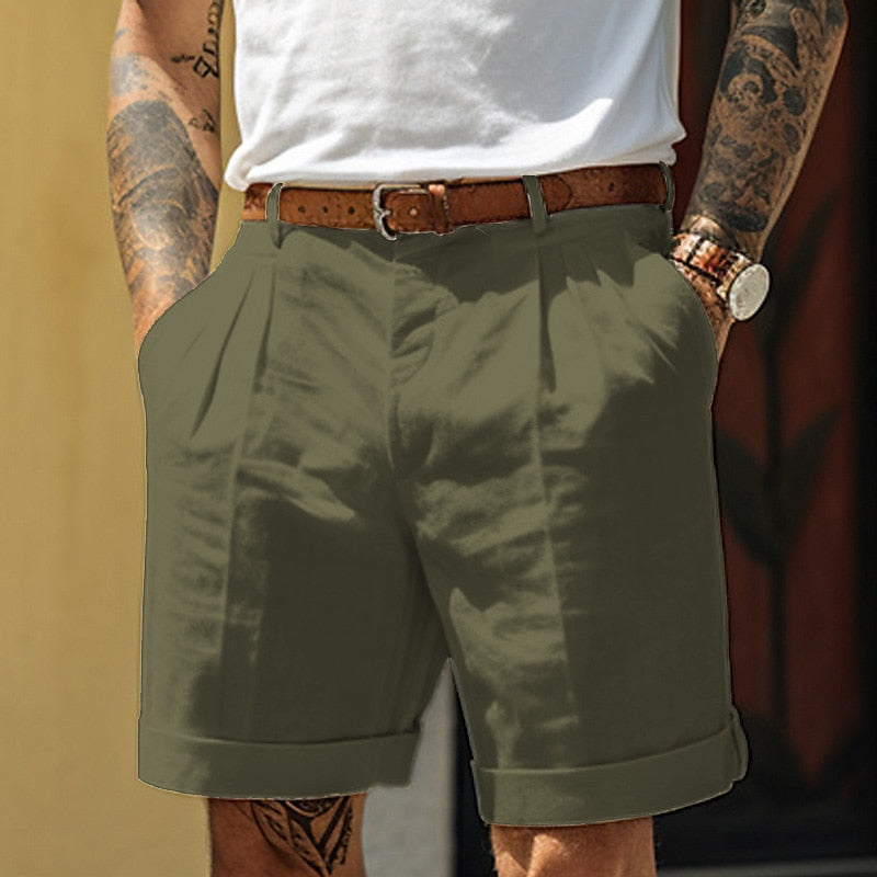 Klassieke Linnen-Katoenen Heren Shorts – Egon