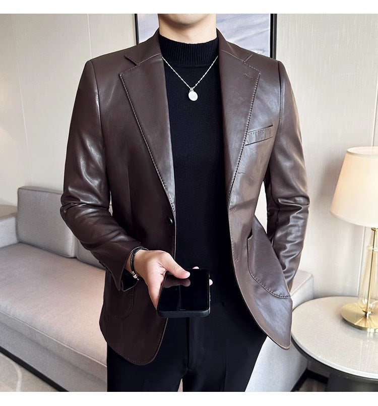 Leren Blazer Heren - Stijlvolle Leren Jas
