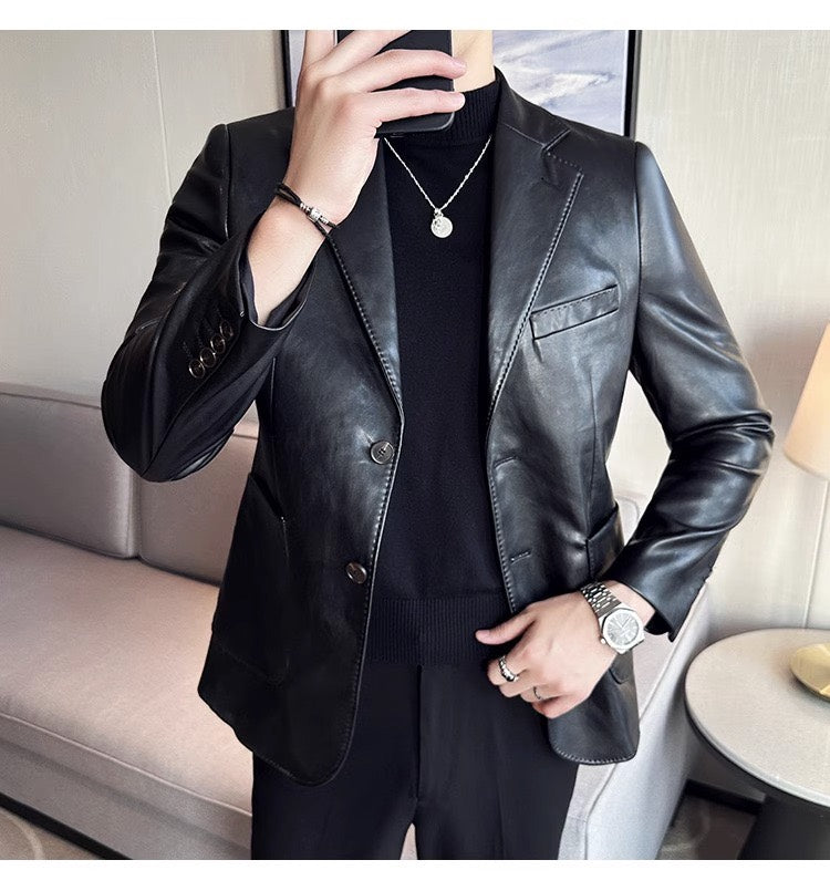 Leren Blazer Heren - Stijlvolle Leren Jas
