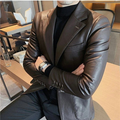 Leren Blazer Heren - Stijlvolle Leren Jas