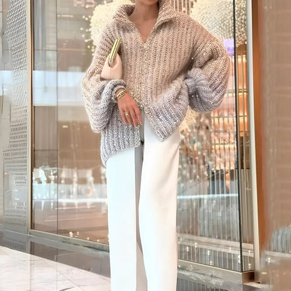 Moda's Stijlvolle Pulloverjacke: Blijf Warm en Trendy