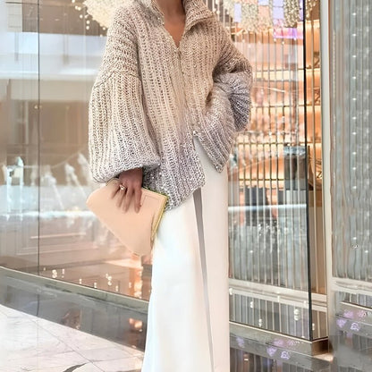 Moda's Stijlvolle Pulloverjacke: Blijf Warm en Trendy