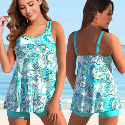 Plus Size Tankini Badpak voor Vrouw Strandzwemmen
