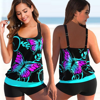 Plus Size Tankini Badpak voor Vrouw Strandzwemmen
