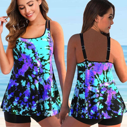 Plus Size Tankini Badpak voor Vrouw Strandzwemmen