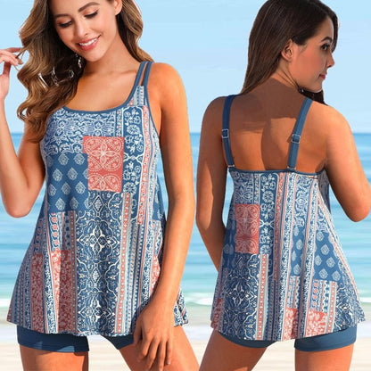 Plus Size Tankini Badpak voor Vrouw Strandzwemmen