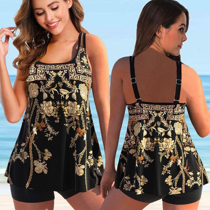 Plus Size Tankini Badpak voor Vrouw Strandzwemmen