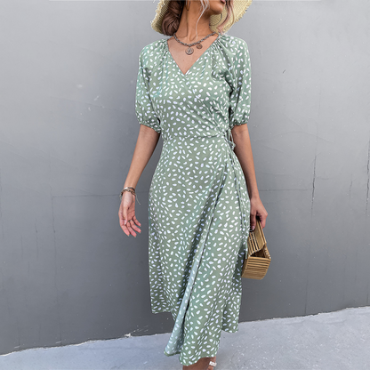 MidiJurk Stijlvolle Vrouwelijke Jurk Zomer - Mode Vibes