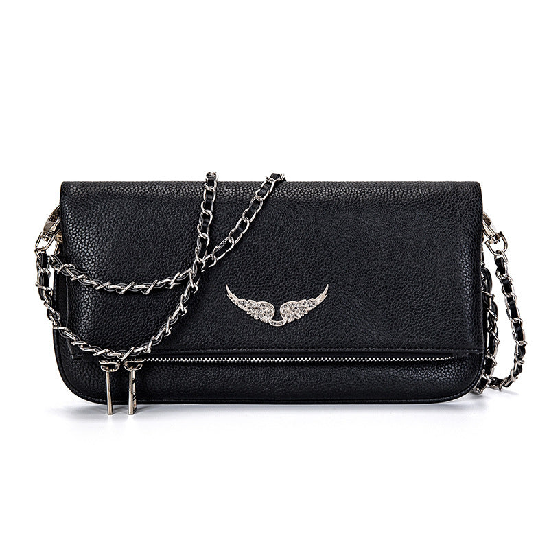 Dames Clutch met Ketting en Praktische Binnenkant - Mode Vibes