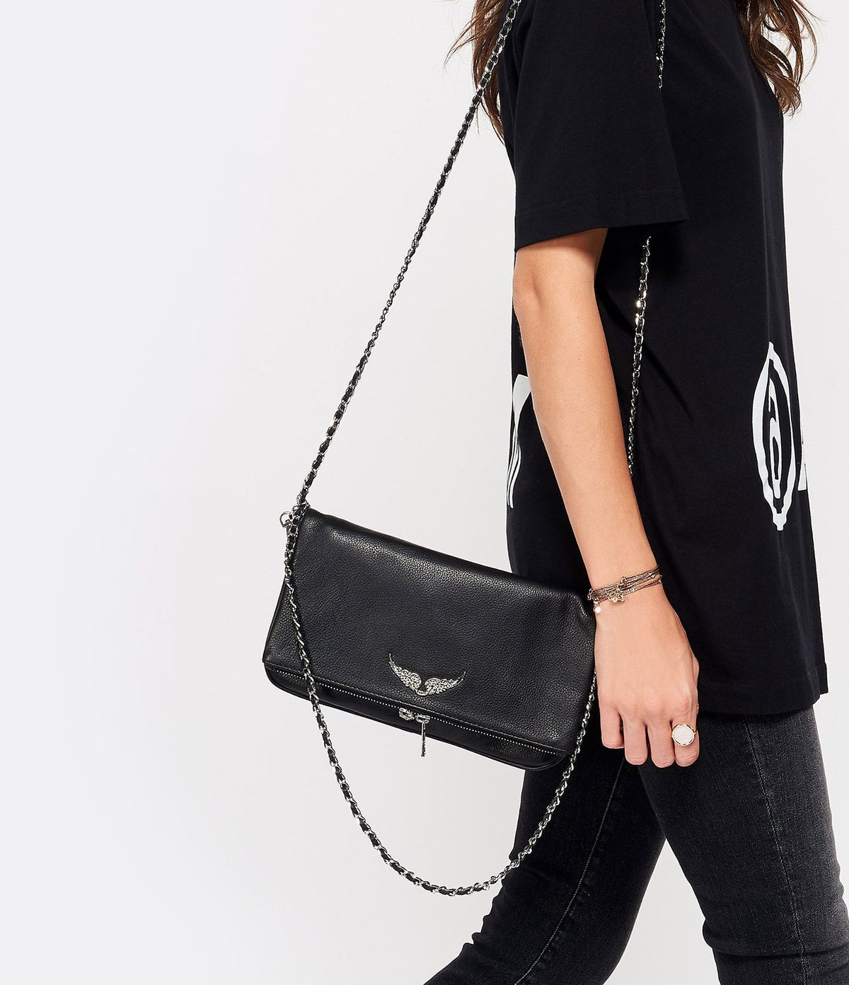 Dames Clutch met Ketting en Praktische Binnenkant