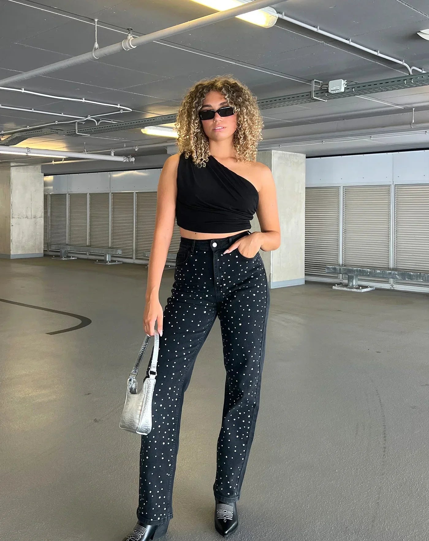 Glitter Dames Jeans Glimmer Stijl